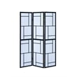 Damis 3-Panel Room Divider Folding Shoji Screen Black