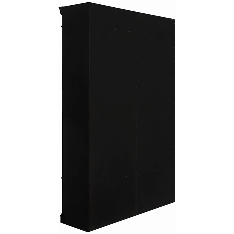 Coaster Rowan 8 Cubby Carved Bookcase in Chestnut and Black 800922