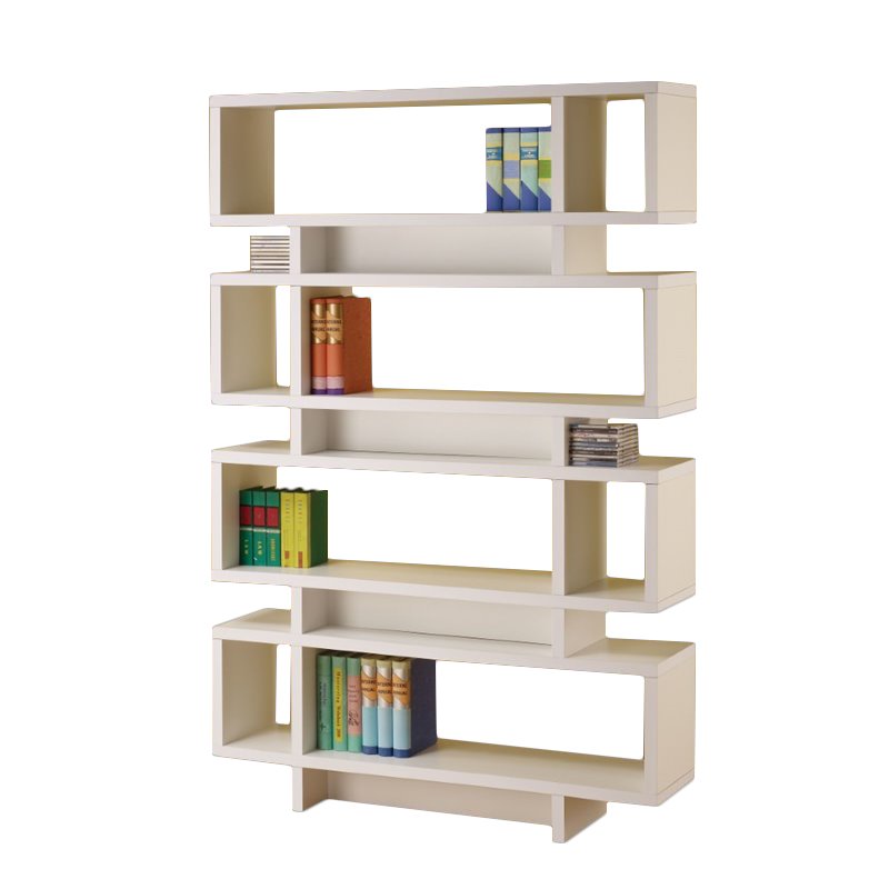 Coaster 4 Tier Contemporary Open Back, White Backless Bookcase
