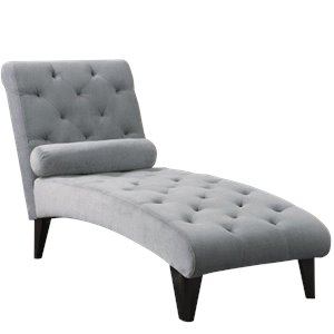 coaster soft velour tufted chaise
