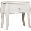 Coaster Dominique Coastal 1-Drawer Wood Nightstand with Metal Knob in White