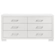 Jessica 6-drawer Dresser Snow White
