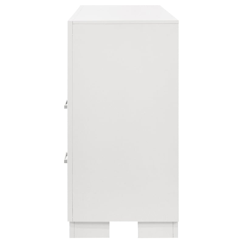 Jessica 6-drawer Dresser Snow White