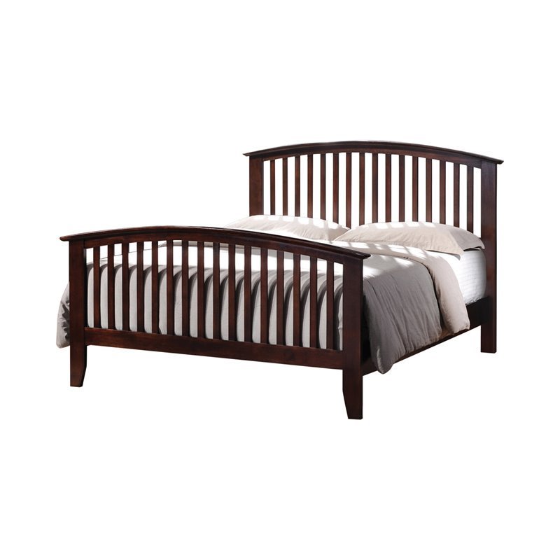 Coaster Tia Queen Spindle Bed in Cappuccino - 202081Q