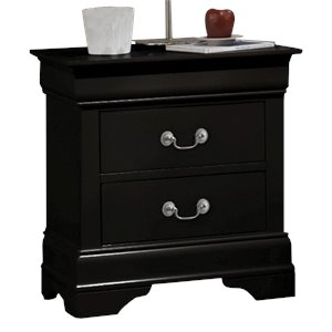 coaster louis philippe two drawer nightstand