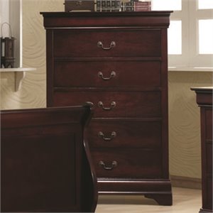 coaster louis philippe 5 drawer chest (a)