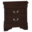 Coaster Louis Philippe 2-Drawer Wood Nightstand in Cappuccino