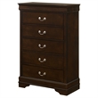 Coaster Louis Philippe 5-drawer Traditional Wood Bedroom Chest in Cappuccino