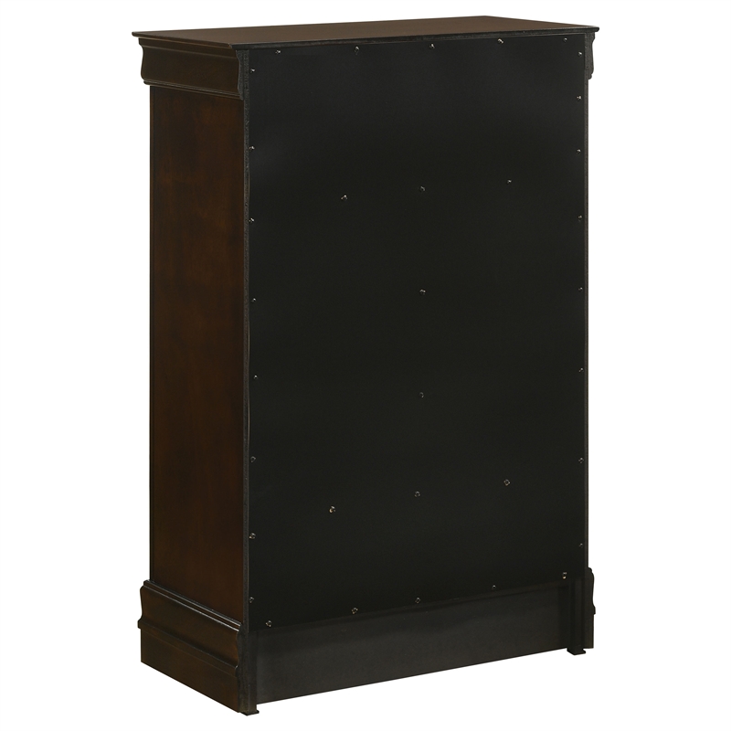 Coaster Louis Philippe 5-drawer Traditional Wood Bedroom Chest in Cappuccino