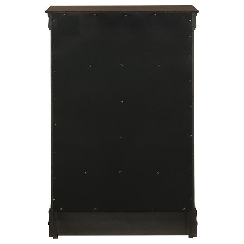 Coaster Louis Philippe 5-drawer Traditional Wood Bedroom Chest in Cappuccino