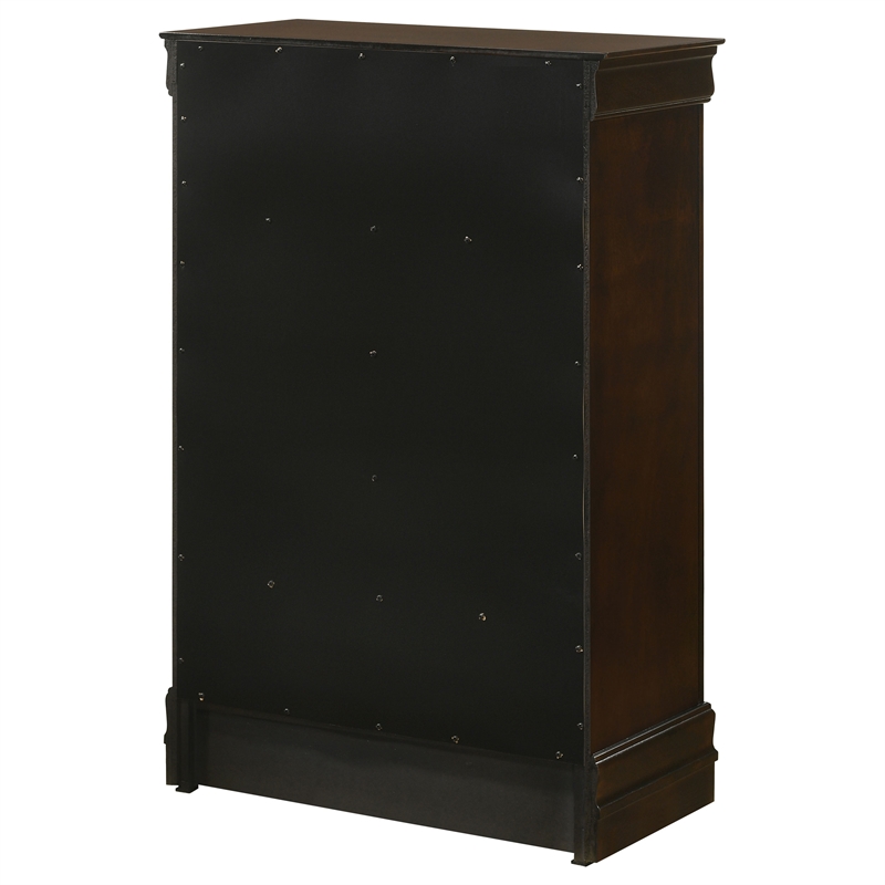 Coaster Louis Philippe 5-drawer Traditional Wood Bedroom Chest in Cappuccino
