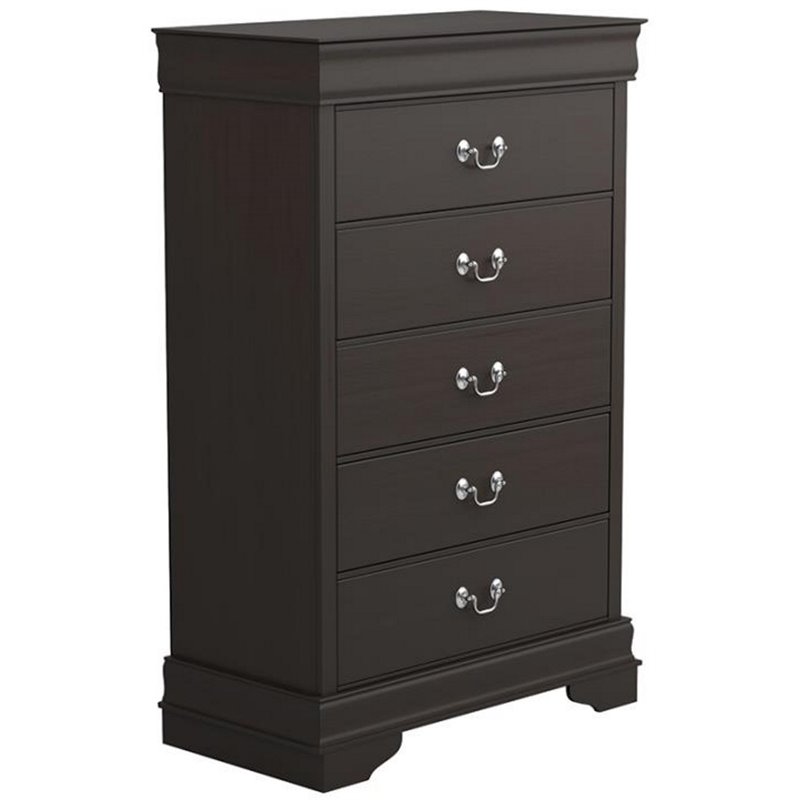 Coaster Louis Philippe 5 Drawer Chest In Rich Cuccino 202415 Coaster Louis Philippe 5 Drawer Chest