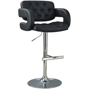 coaster tufted adjustable bar stool