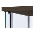 Coaster Bellatrix 3-shelf Clear Glass Curio Cabinet in Cappuccino