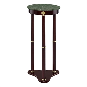 Coaster Edie Round Marble Top Accent Table Merlot