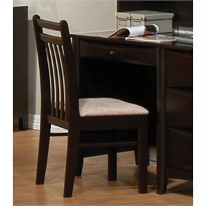 coaster phoenix youth desk office chair in cappuccino