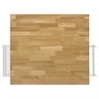 Jalen 3-door Mobile Kitchen Cart Natural Brown and White