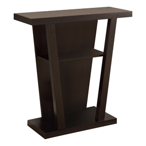Coaster Modern Wood Storage Console Table with 2-Shelf in Cappuccino