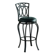 Adamsville Upholstered Swivel Bar Stool Black