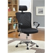 Coaster Stark Fabric Mesh Office Chair with Casters in Black