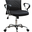Coaster Stark Fabric Mesh Office Chair with Casters in Black
