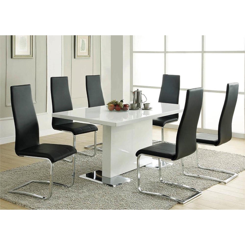 Montclair Upholstered Dining Side Chair Black (Set of 4)