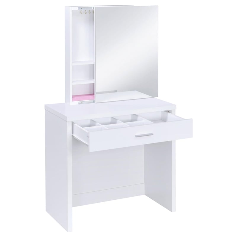 2 piece vanity 2025 set with hidden mirror