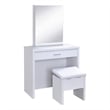 Harvey Vanity Set with Lift-Top Stool White