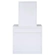 Harvey Vanity Set with Lift-Top Stool White