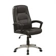 Coaster Dione Ergonomic Faux Leather Swivel Office Chair in Black