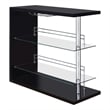 Prescott Rectangular Home Wine Table Black High Gloss