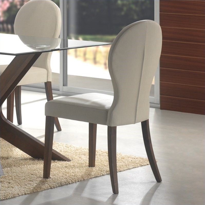 Coaster San Vicente Upholstered Dining Chair in Ivory - 120362 on {keyword}