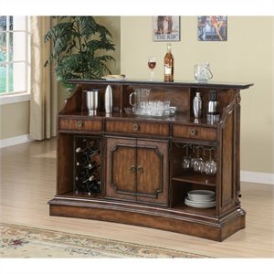 Coaster Clarendon 3 Piece Home Bar Set in Brown