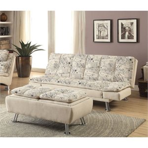 Coaster Fabric Sofa Set in Beige