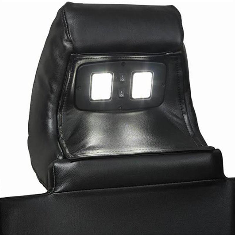Coaster Delange Faux Leather Power Reclining Sofa In Black