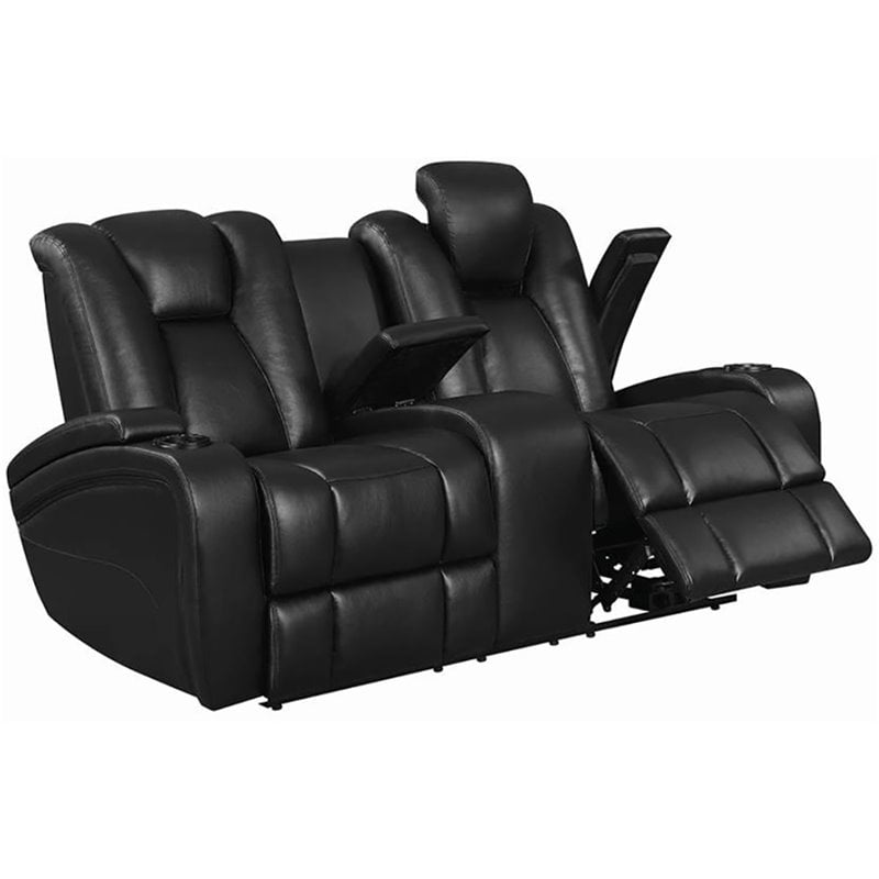 delange reclining power sofa