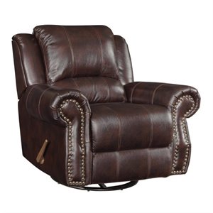 coaster rawlinson leather recliner