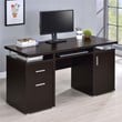 Tracy 55-inch 2-drawer Wood Office Computer Desk Cappuccino