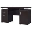 Tracy 55-inch 2-drawer Wood Office Computer Desk Cappuccino