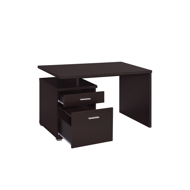 Tracy Modern Office Desk with Storage Drawers and File Cabinet