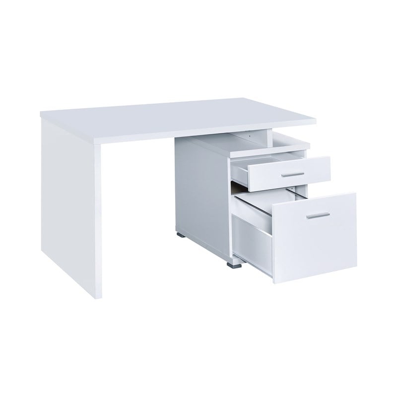 Irving 47-inch 2-drawer Office Computer Desk White