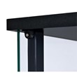 Cyclamen 3-shelf Clear Glass Curio Display Cabinet Black