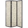 Coaster Wood Three Panels French Script Room Divider in Espresso