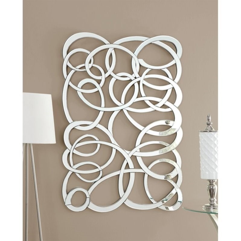 Coaster Swirl Accent Wall Mirror