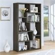 Theo 71-inch 6-shelf Wood Bookshelf Weathered Gray