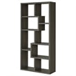 Theo 71-inch 6-shelf Wood Bookshelf Weathered Gray