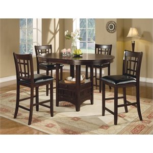 Coaster Lavon 5 Piece Pub Set in Cappu..