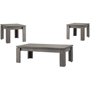 coaster weathered 3 piece table set
