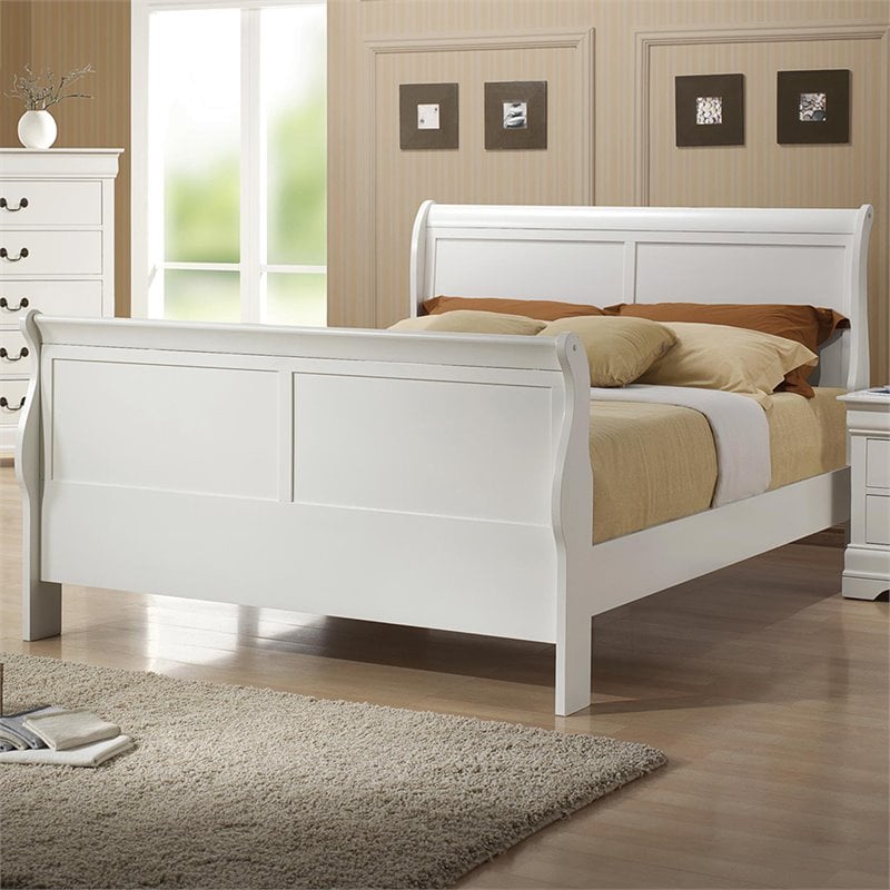  Coaster Home Furnishings Louis Philippe Twin Panel Sleigh Bed  Cappuccino 202411T : Home & Kitchen