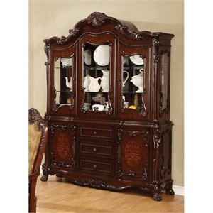 Coaster Benbrook Dining Buffet with Hutch in Dark Cherry